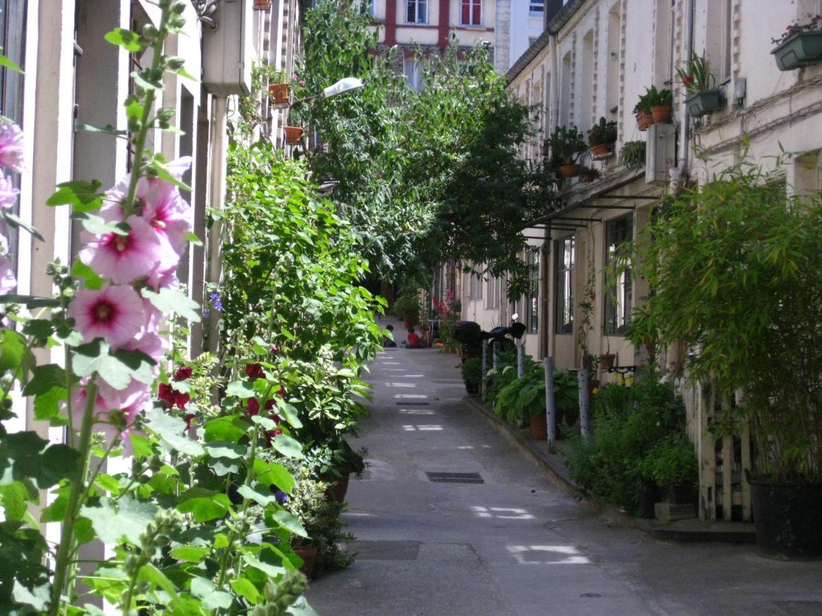 Cite Pilleux - Charming Studio In A Flowery Pedestrian Lane Paris Exterior foto